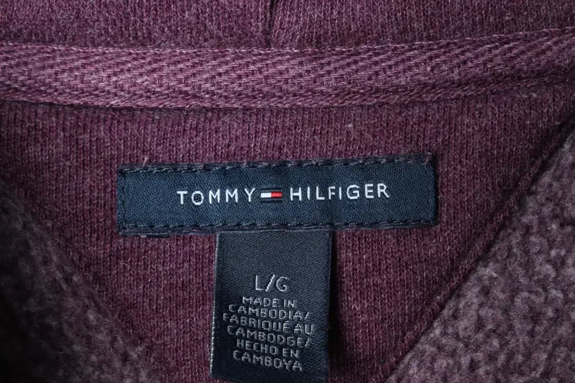 W(L) 타미힐피거 후드집업 퍼플 기모 포도맛-15F64 상품이미지6