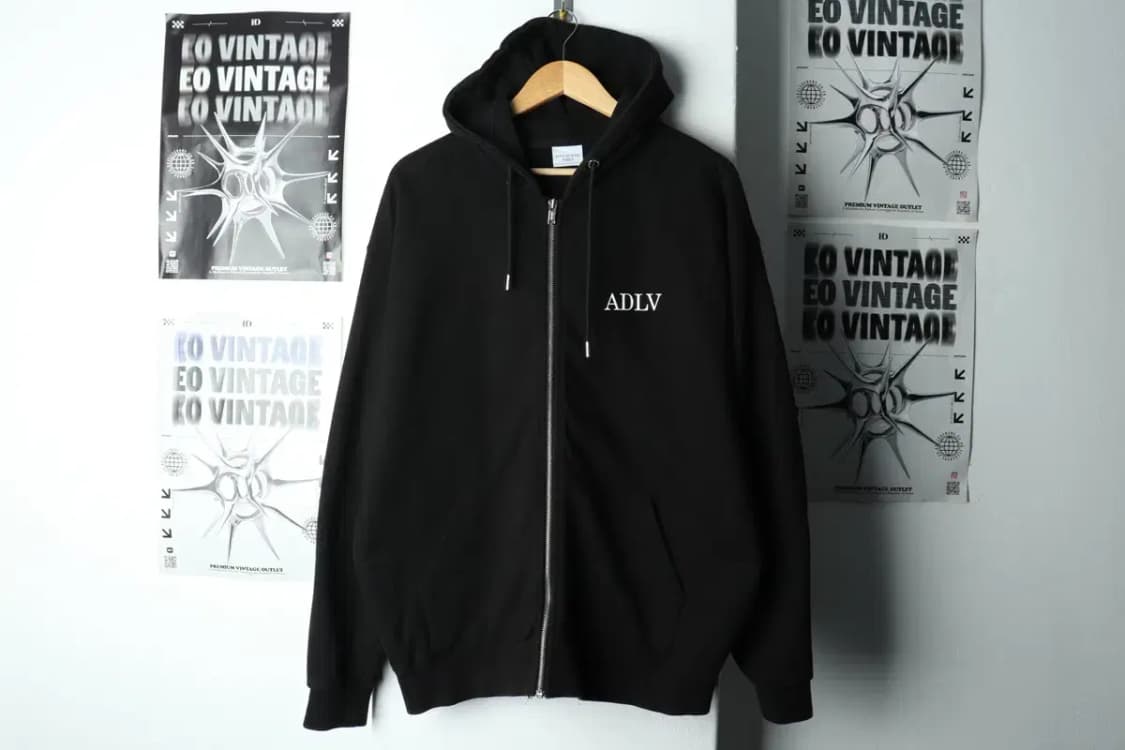 (L-XL) 아크메드라비 후드집업 레터링 헤비 블랙-15F65 상품이미지2