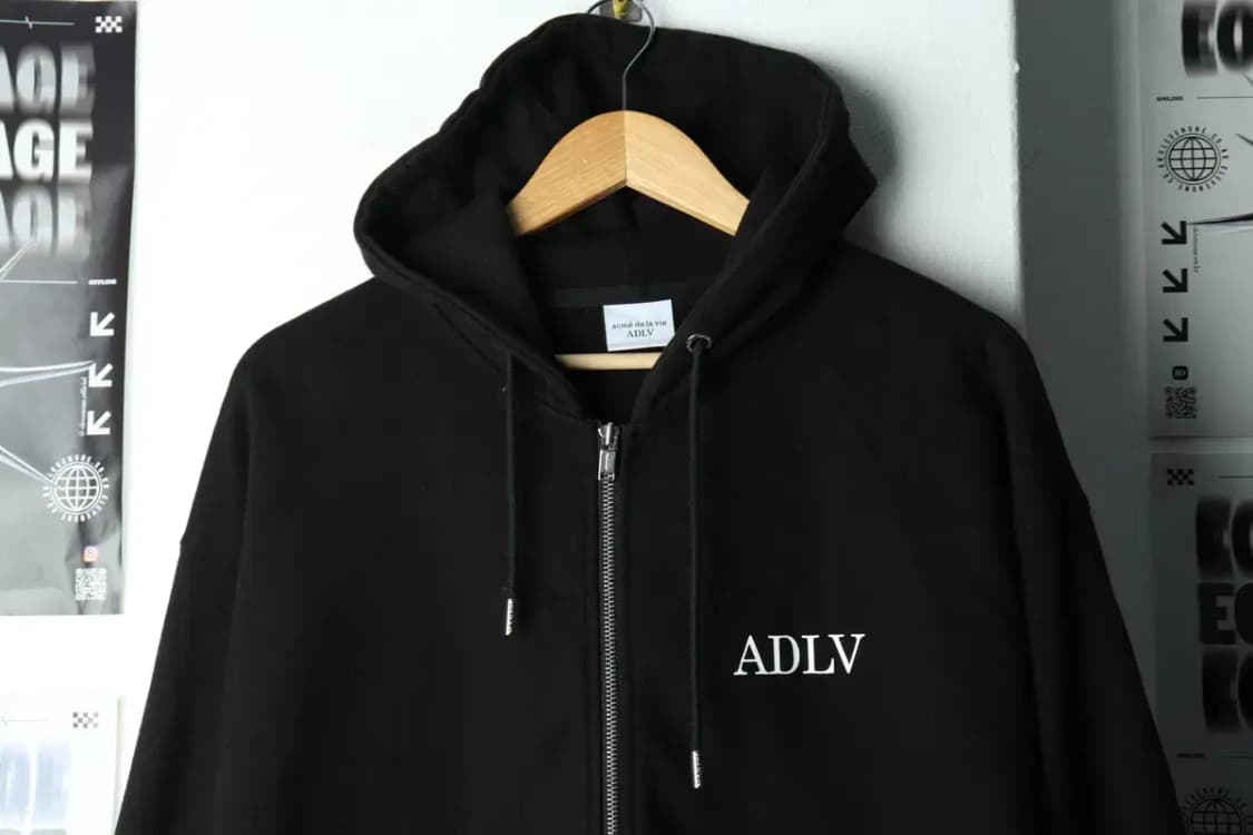 (L-XL) 아크메드라비 후드집업 레터링 헤비 블랙-15F65 상품이미지3