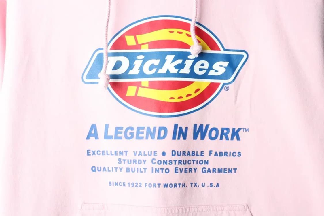 (L-XL) 디키즈 후드티셔츠 트렌드 빅로고 핑크 딸기우유-15F6A 상품이미지5