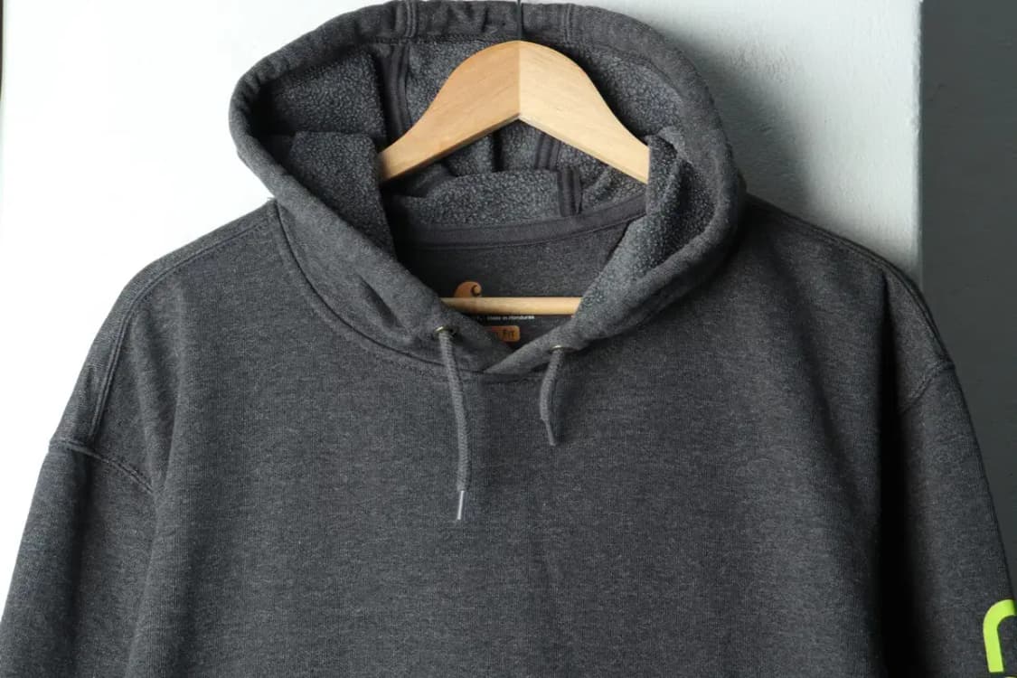 (L-XL) 칼하트 후드티셔츠 레터링 차콜 기모-15F6C 상품이미지3