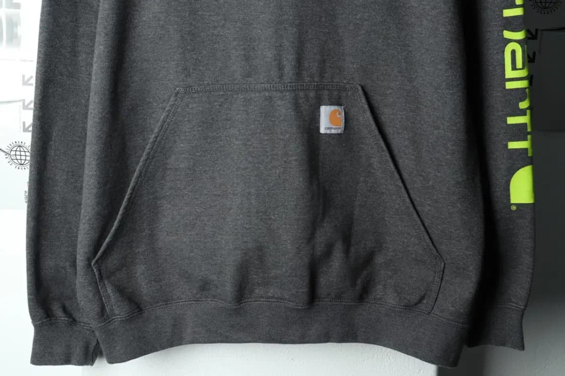 (L-XL) 칼하트 후드티셔츠 레터링 차콜 기모-15F6C 상품이미지4