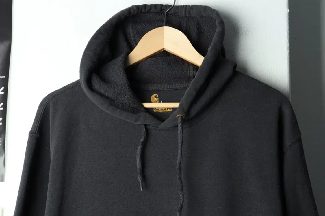 (L-XL) 칼하트 후드티셔츠 스트릿 블랙 기모 잘익음 보더-15F6E 상품이미지3