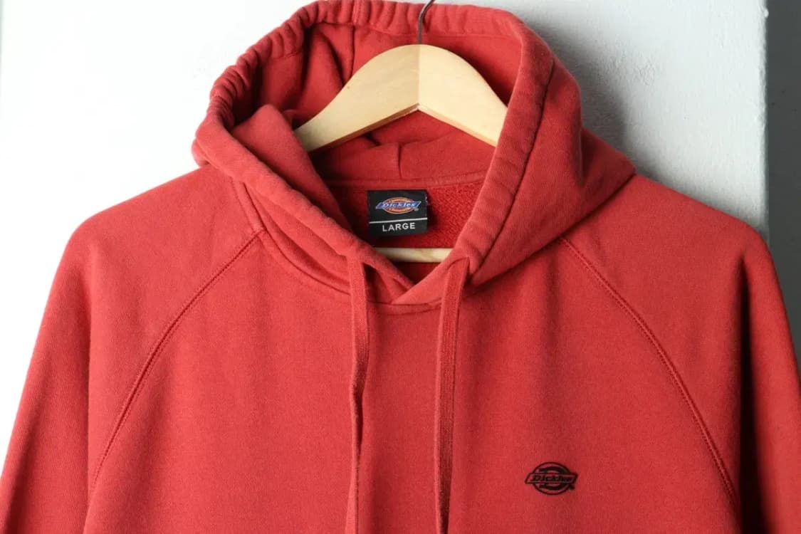 (L) 디키즈 후드티셔츠 년대 레드 기모 올드스쿨-15F6F 상품이미지3