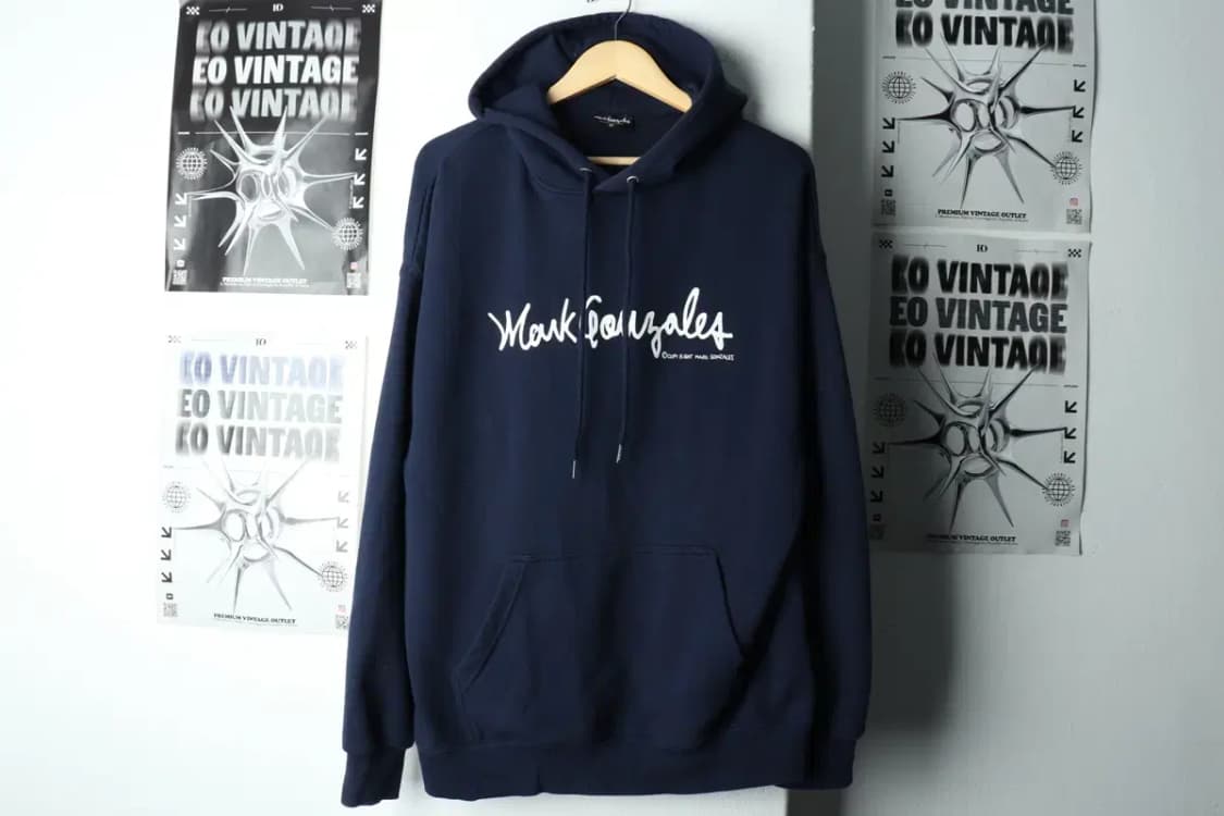 (M-L) 마크곤잘레스 후드티셔츠 빅로고 네이비 올드스쿨-15F70 상품이미지2