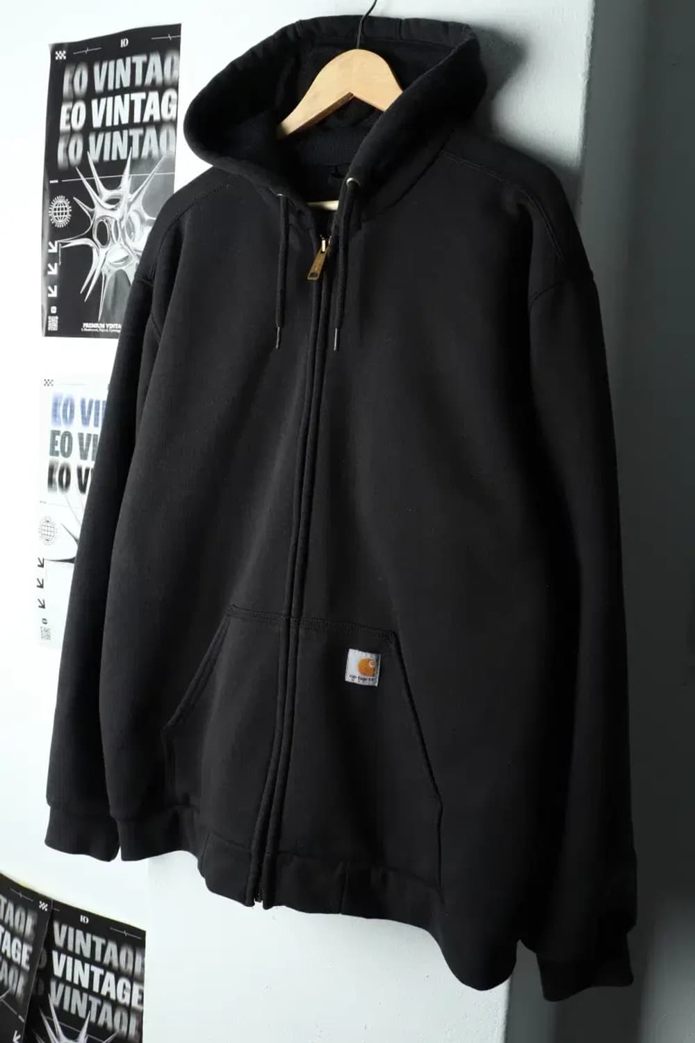 (L-3XL) 칼하트 후드집업 블랙 헤비 방수 잘익음-15F73 상품이미지1