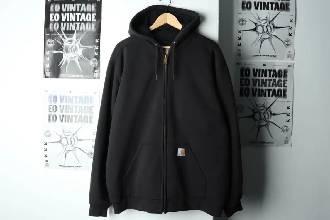 (L-3XL) 칼하트 후드집업 블랙 헤비 방수 잘익음-15F73 상품이미지2