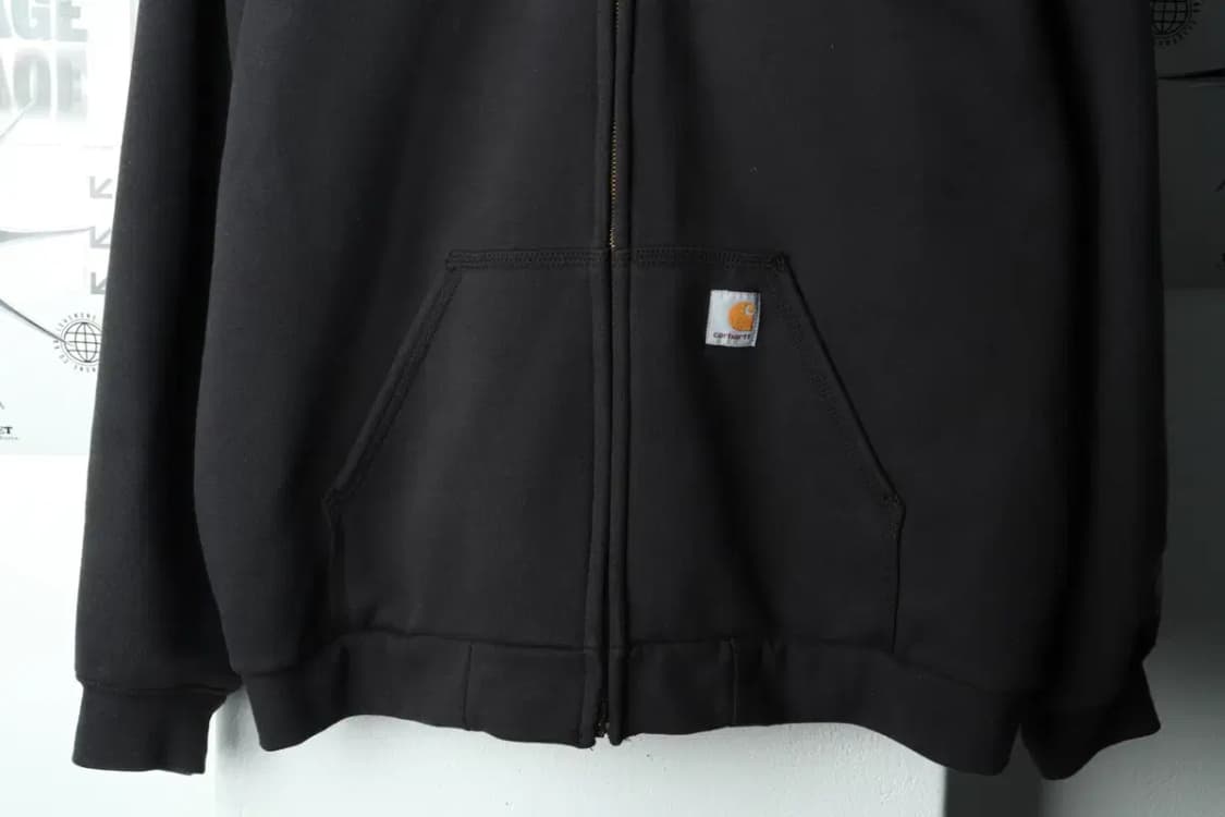 (L-3XL) 칼하트 후드집업 블랙 헤비 방수 잘익음-15F73 상품이미지4