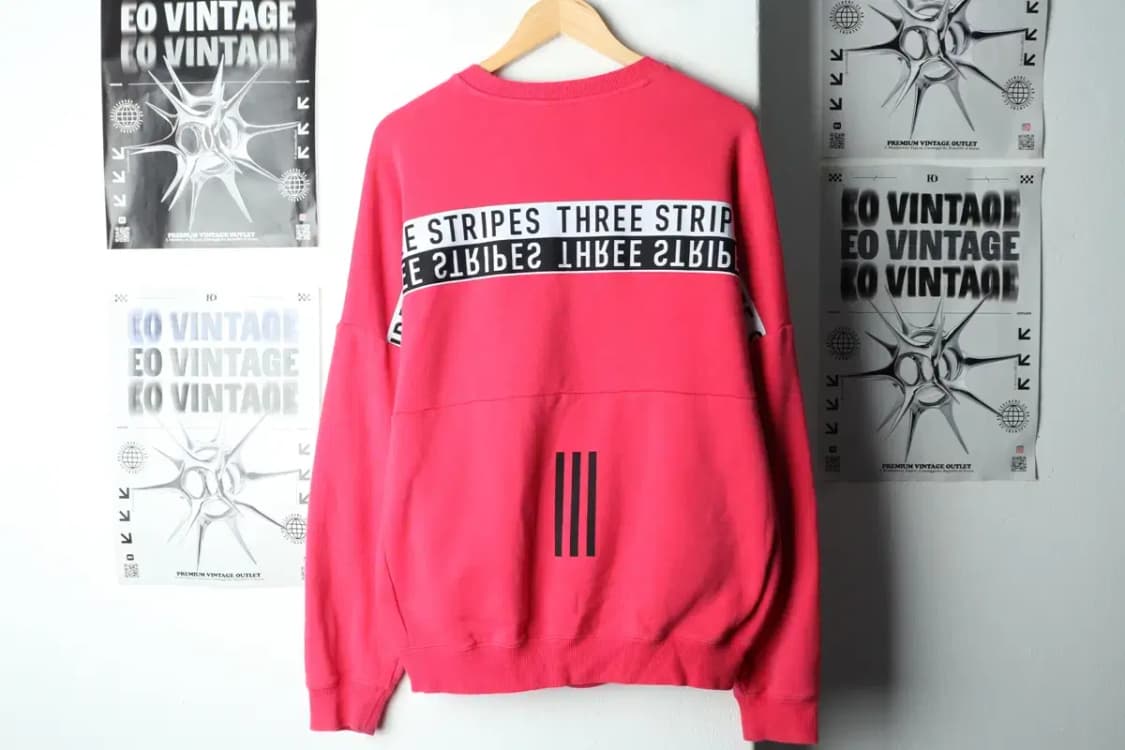 (M-L) 아디다스 맨투맨 티셔츠 나그랑 핑크 올드스쿨-15F75 상품이미지6