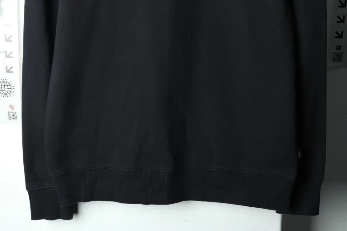 (M-L) 반스 맨투맨 티셔츠 빅로고 기모 블랙-15F77 상품이미지4