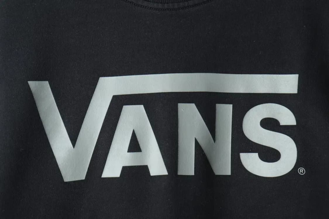 (M-L) 반스 맨투맨 티셔츠 빅로고 기모 블랙-15F77 상품이미지5