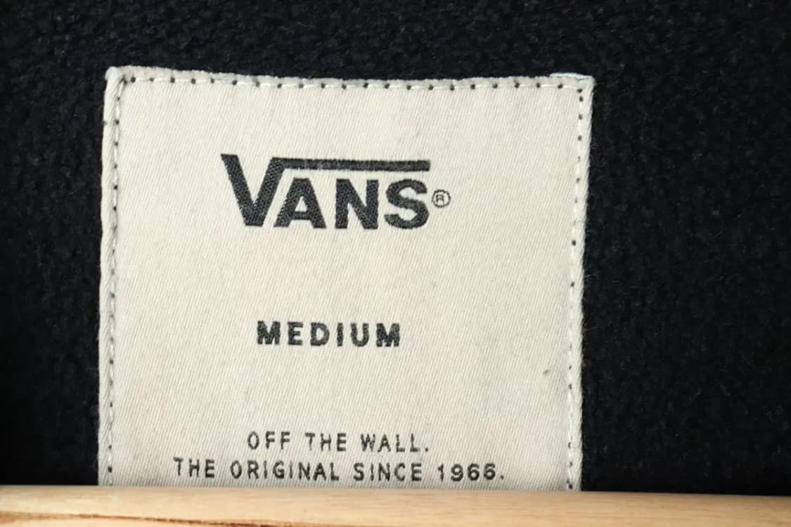 (M-L) 반스 맨투맨 티셔츠 빅로고 기모 블랙-15F77 상품이미지6