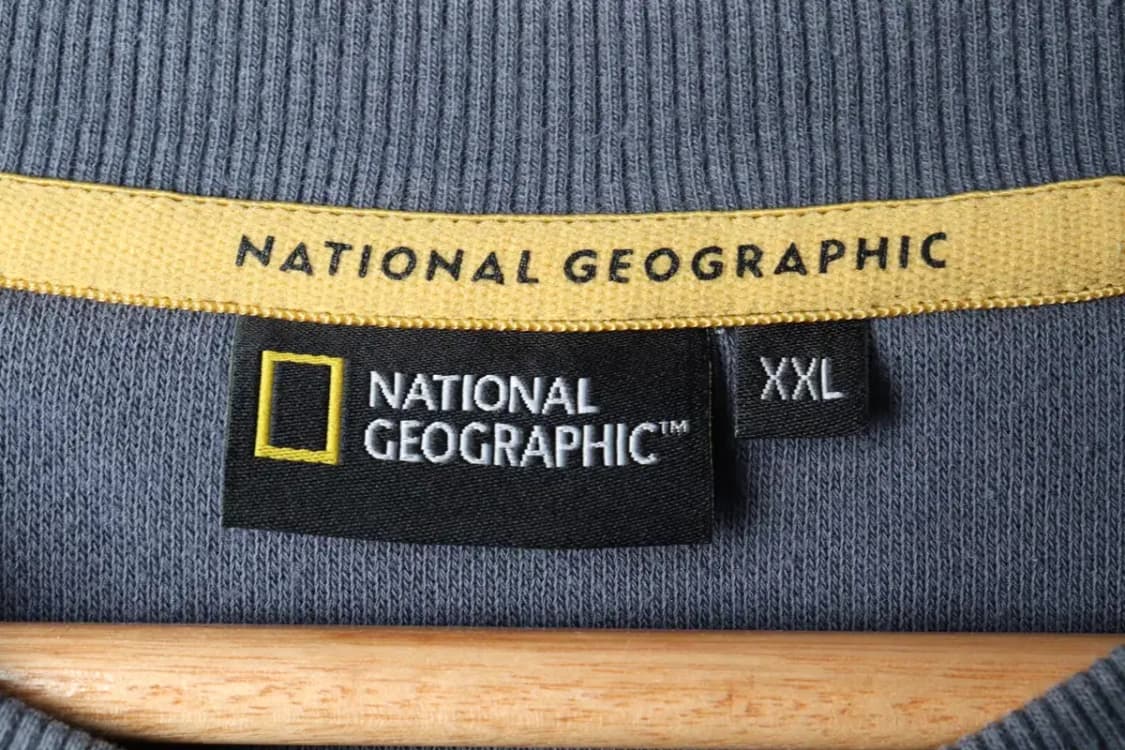 (2XL) 내셔널지오그래픽 맨투맨 티셔츠 빅사이즈 차콜-15F78 상품이미지10