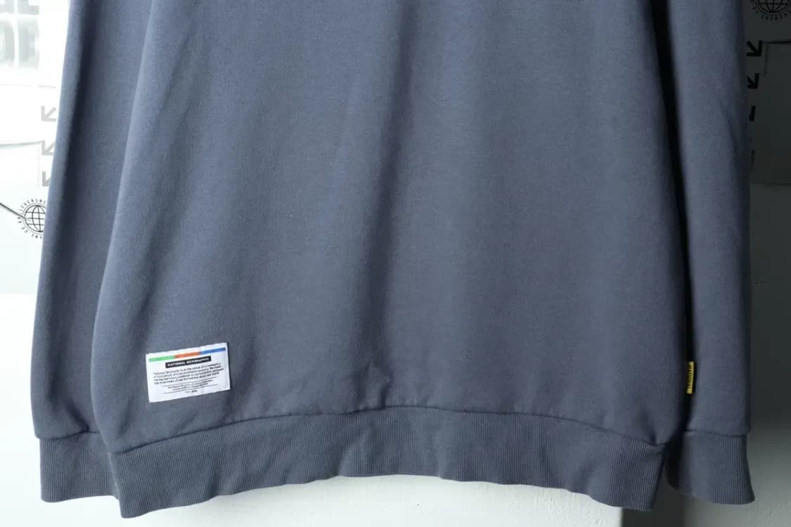 (2XL) 내셔널지오그래픽 맨투맨 티셔츠 빅사이즈 차콜-15F78 상품이미지4