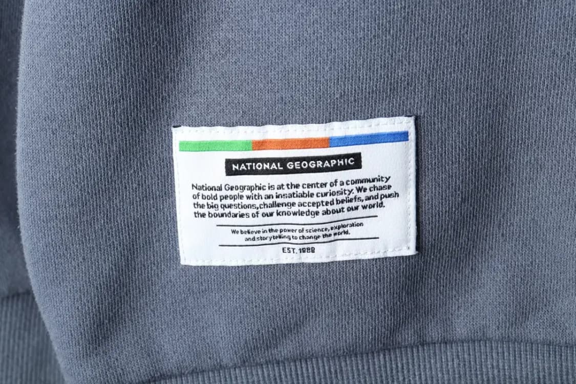 (2XL) 내셔널지오그래픽 맨투맨 티셔츠 빅사이즈 차콜-15F78 상품이미지6