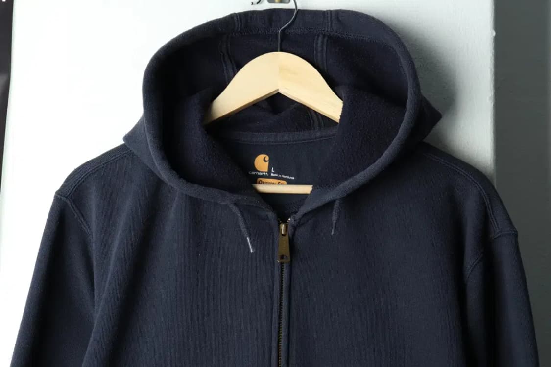 (L-XL) 칼하트 후드집업 네이비 기모 올드스쿨-15F7B 상품이미지3