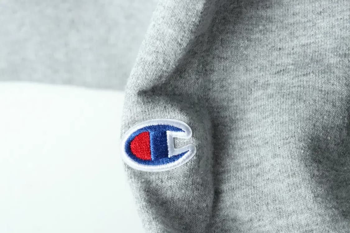 (S-M) 챔피온 맨투맨 티셔츠 그레이 기모 기본-15F7F 상품이미지6