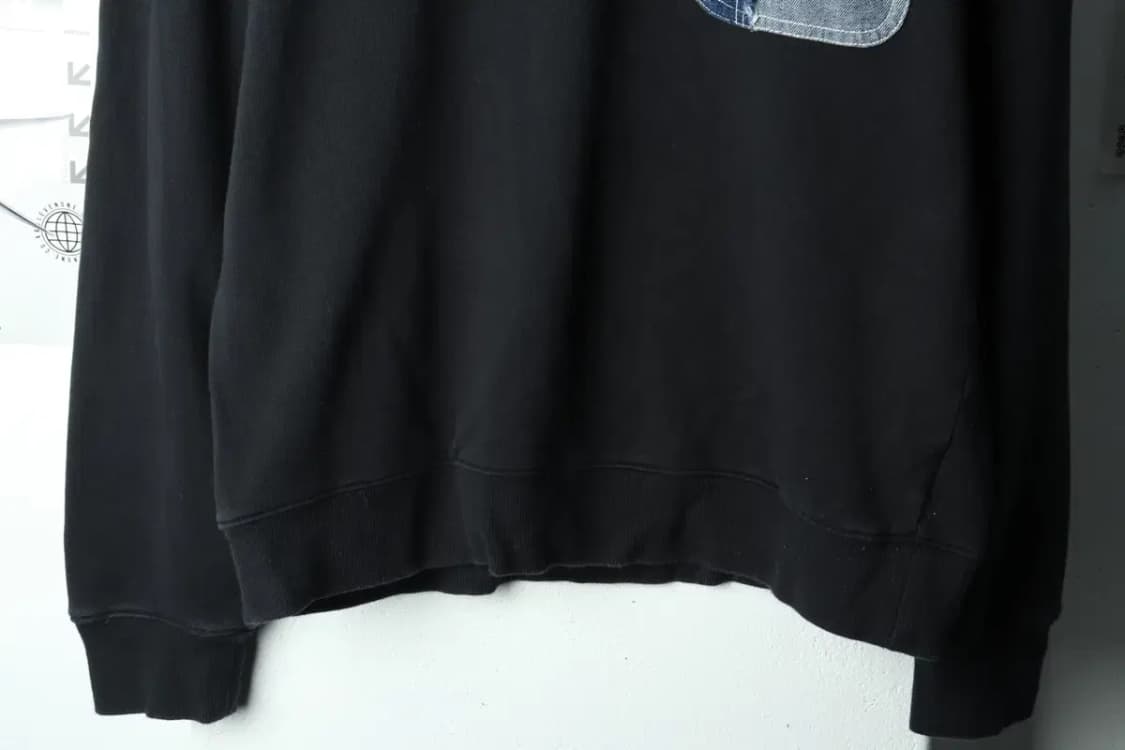 (L-XL) 컨버스 맨투맨 티셔츠 데님포켓 블랙 한정판 희귀-15F83 상품이미지4