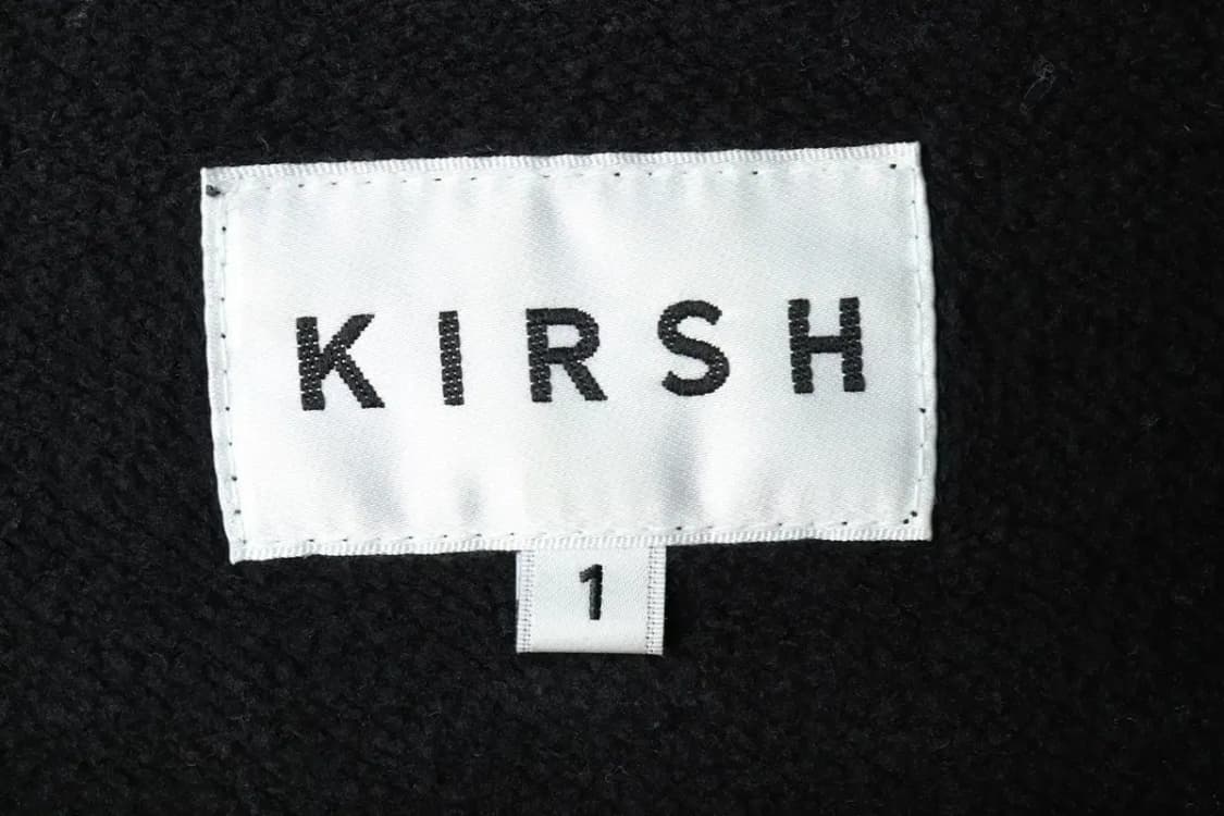 W(S-M) 키르시 맨투맨 티셔츠 빅로고 블랙 키치 기모-15F84 상품이미지7