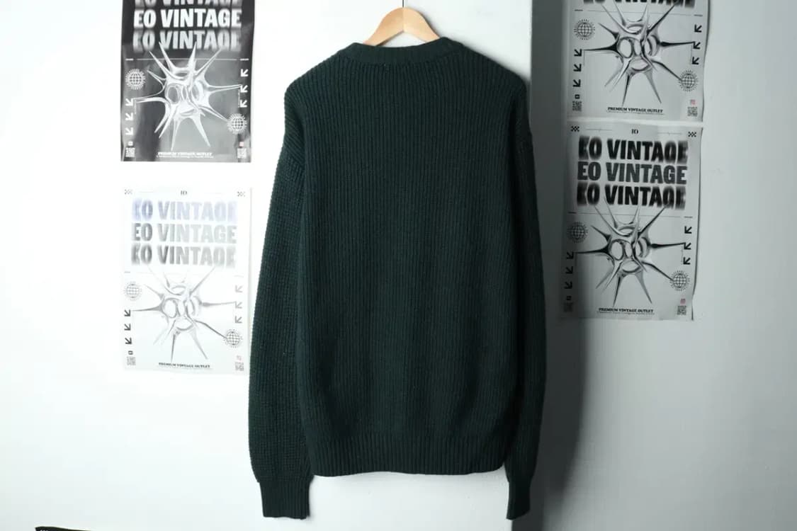 (L-2XL) 커버낫 니트 오버핏 그린 울-15F88 상품이미지6