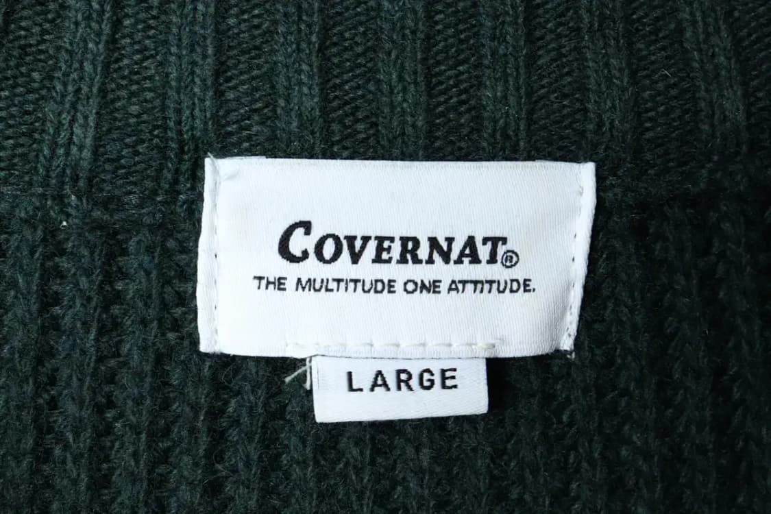 (L-2XL) 커버낫 니트 오버핏 그린 울-15F88 상품이미지7