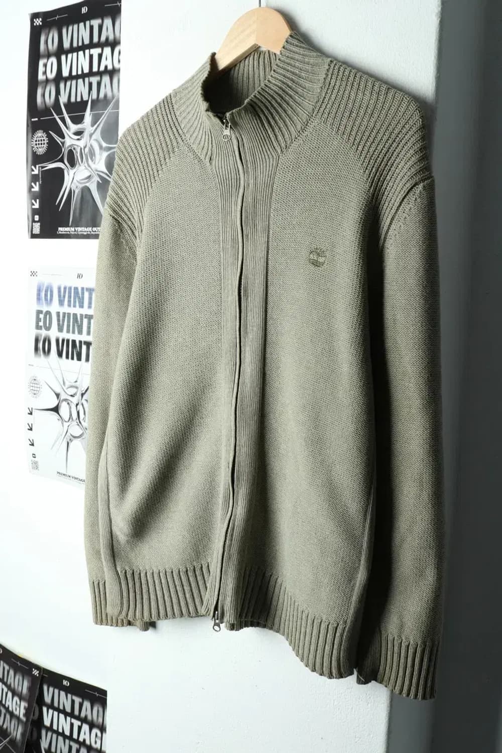 (XL-2XL) 팀버랜드 집업 바람막이 점퍼자켓 니트 카키-15F89 상품이미지1