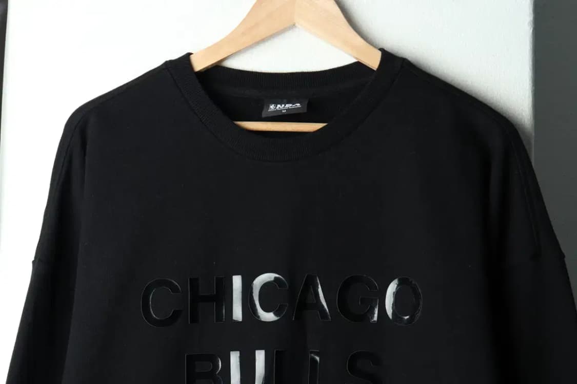 (M-L) NBA 엔비에이 맨투맨 티셔츠 시카고불스 올드스쿨-15F8B 상품이미지3