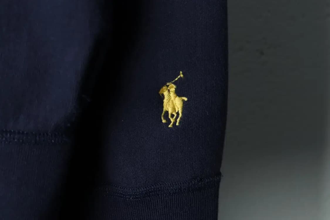 (M-L) 폴로 랄프로렌 맨투맨 티셔츠 엠보 빅로고 네이비-15F90 상품이미지6