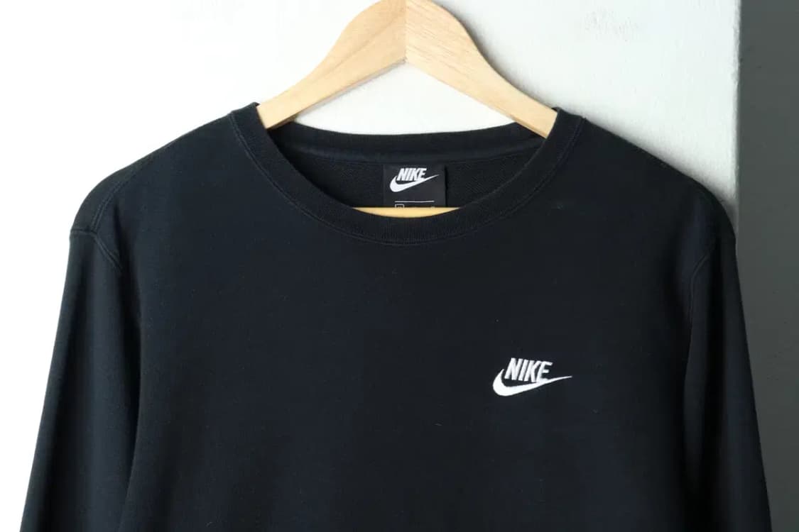 (M) 나이키 맨투맨 티셔츠 스우시 블랙 기본-15F94 상품이미지3