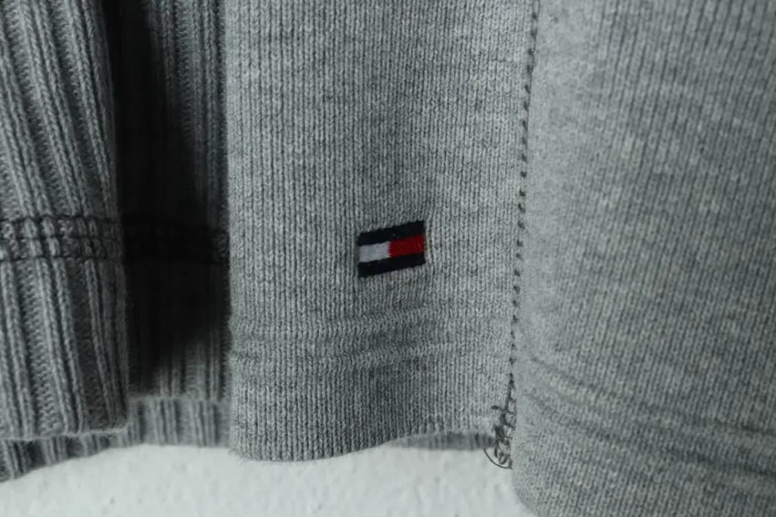 (M-L) 타미힐피거 긴팔티셔츠 골댄 그레이 무지-15F95 상품이미지5