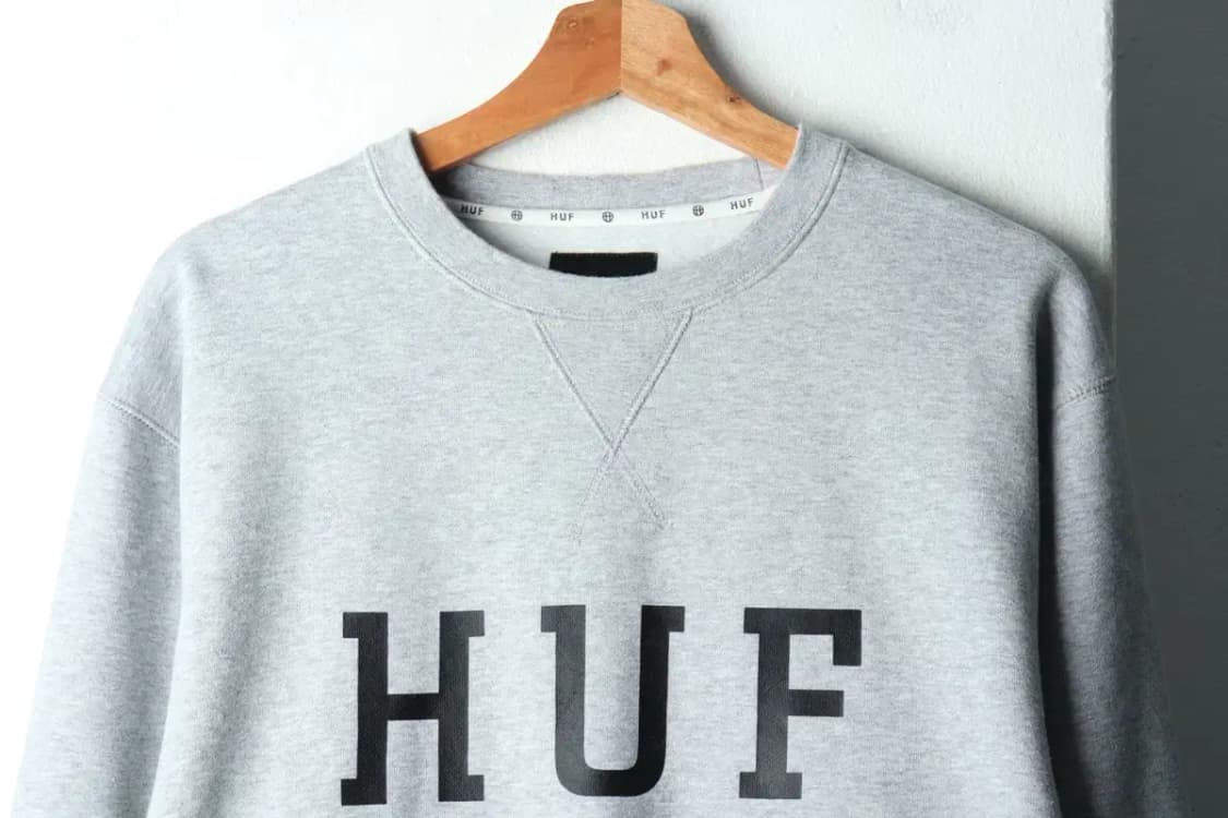 (L-XL) 허프 맨투맨 티셔츠 빅로고 그레이 기모 레디-16041 상품이미지3