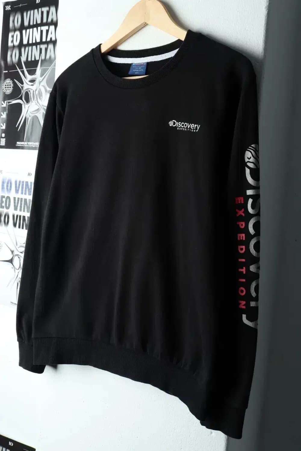 (L) 디스커버리 맨투맨 티셔츠 아동 키즈 기모 블랙-16043 상품이미지1