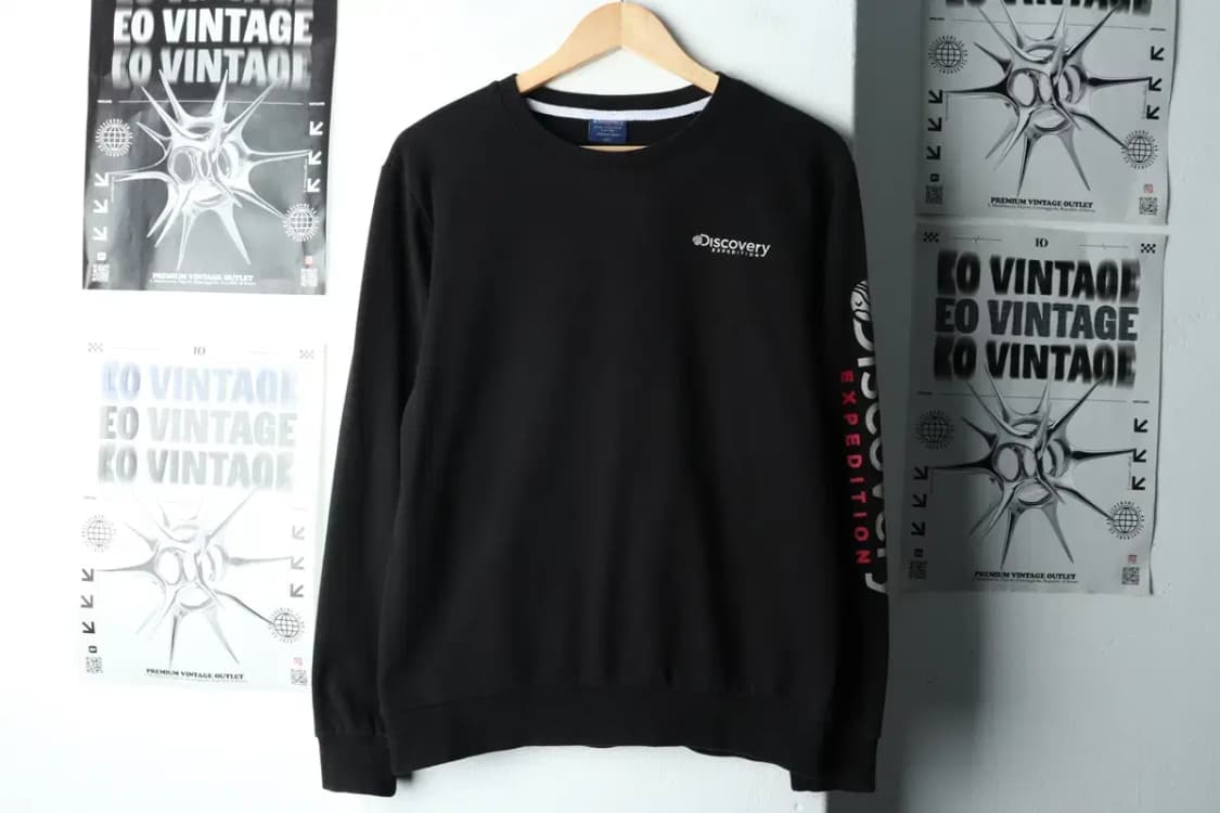 (L) 디스커버리 맨투맨 티셔츠 아동 키즈 기모 블랙-16043 상품이미지2