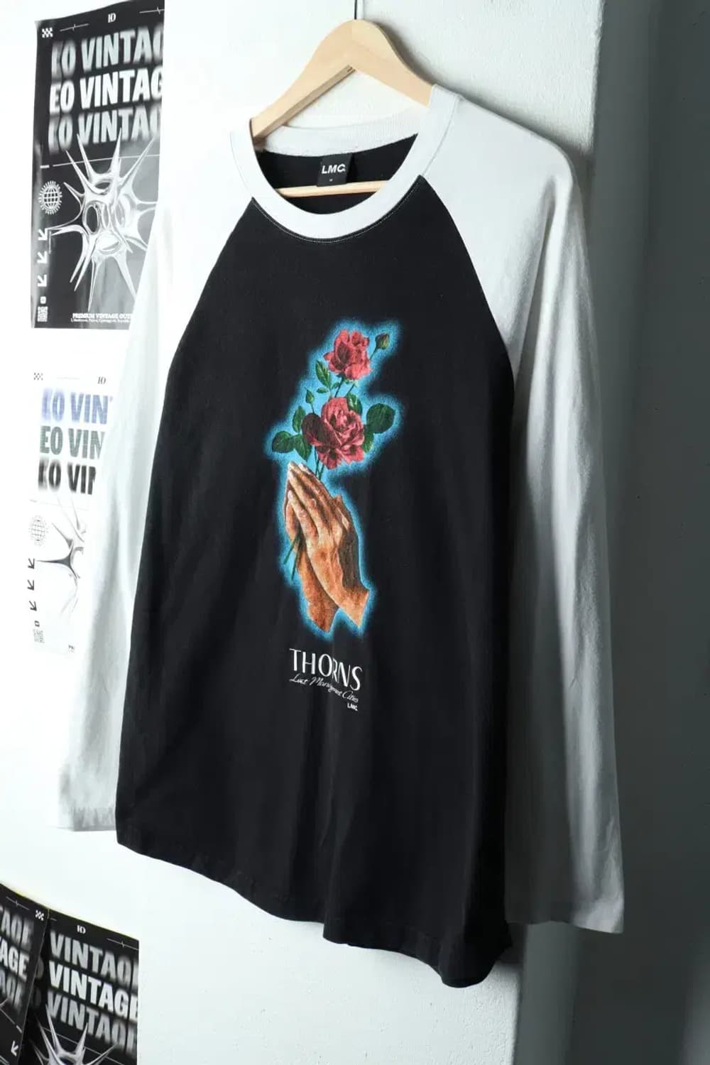 (M-L) 엘엠씨 긴팔티셔츠 나그랑 프린팅 올드스쿨-16045 상품이미지1