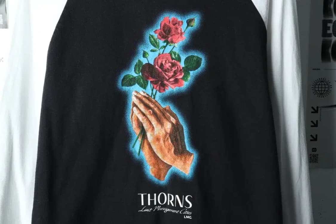 (M-L) 엘엠씨 긴팔티셔츠 나그랑 프린팅 올드스쿨-16045 상품이미지5