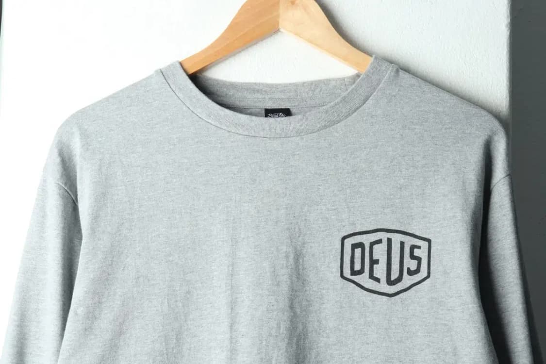 (M-L) 데우스 긴팔티셔츠 엑스마키나 서울 빅로고 그레이-16046 상품이미지3