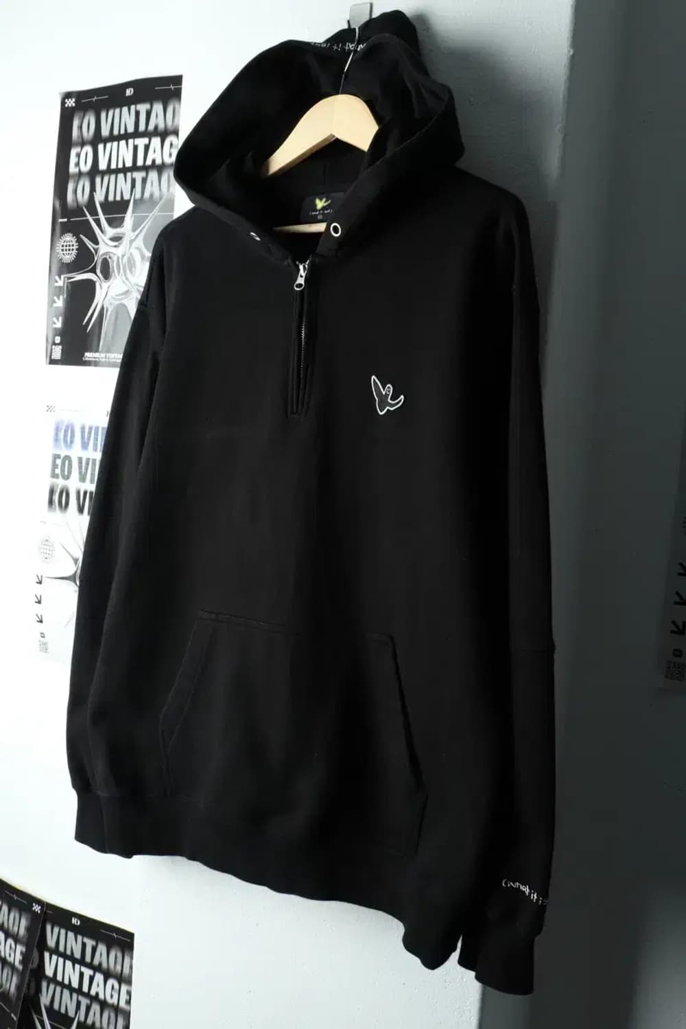 (XL-2XL) 마크곤잘레스 후드티셔츠 와릿이즌 반집업 블랙-16048 상품이미지1