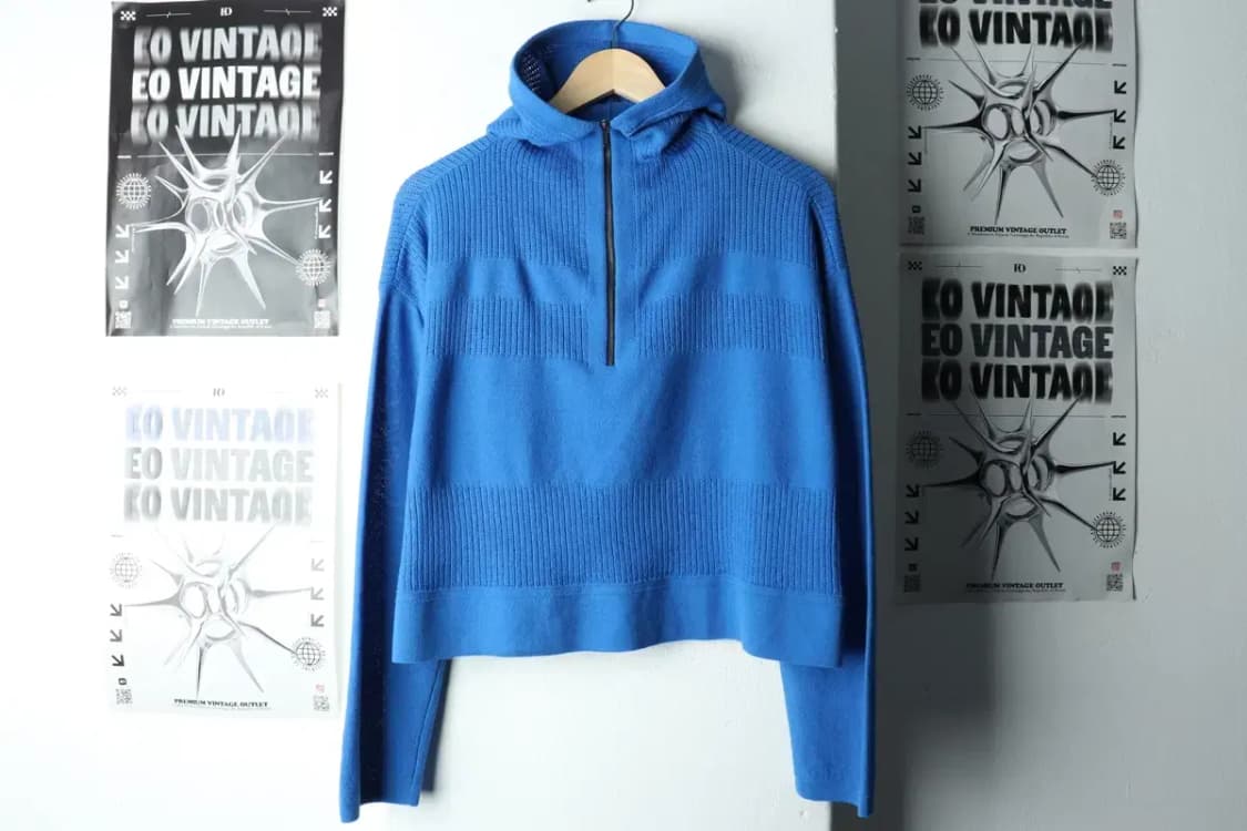 W(F) 시스템 후드티셔츠 한섬 반집업 니트-1604B 상품이미지2