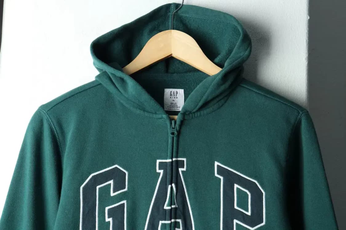 W(S) 갭 후드집업 빅로고 기모 그린-1604C 상품이미지3