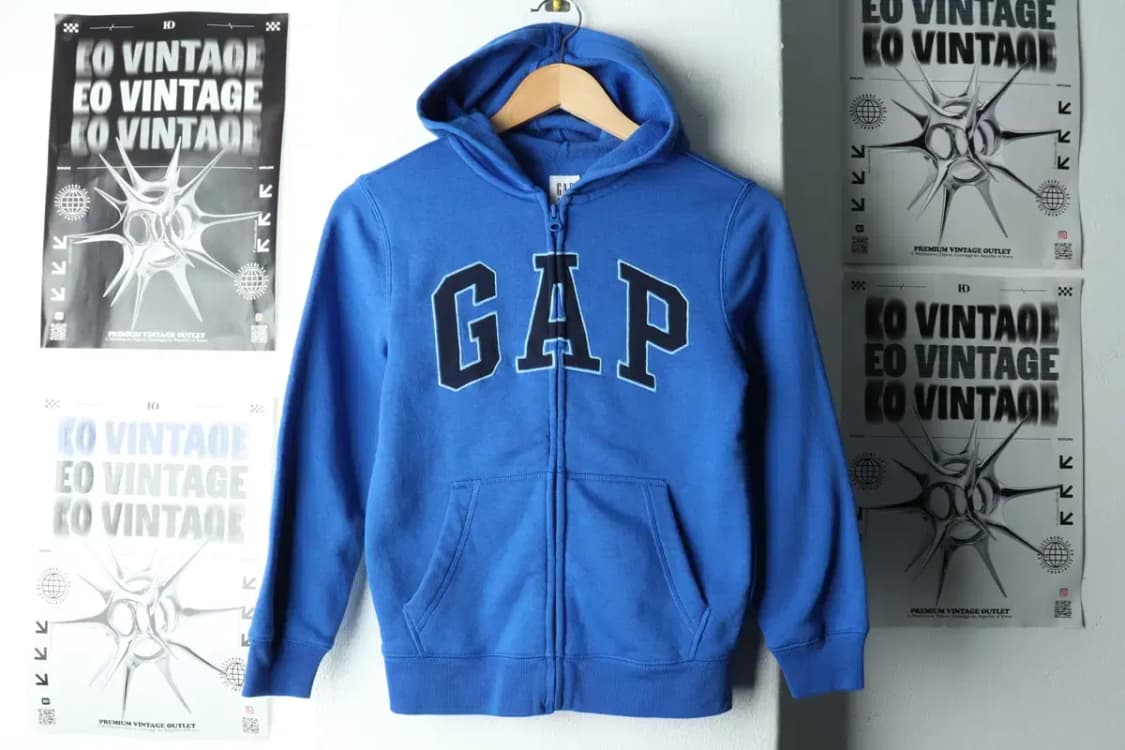 (M) 갭 후드집업 아동 키즈 빅로고 기모-1604D 상품이미지2