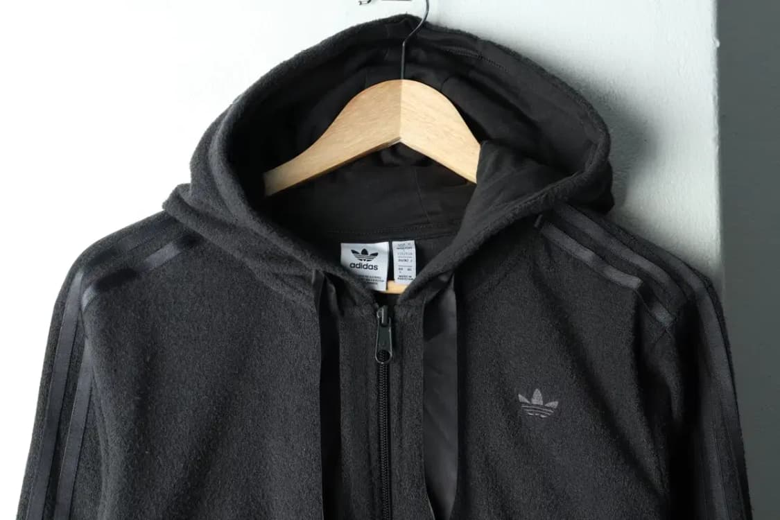 W(L-XL) 아디다스 후드집업 부클 타월 크롭 불꽃 한정판-1604E 상품이미지3