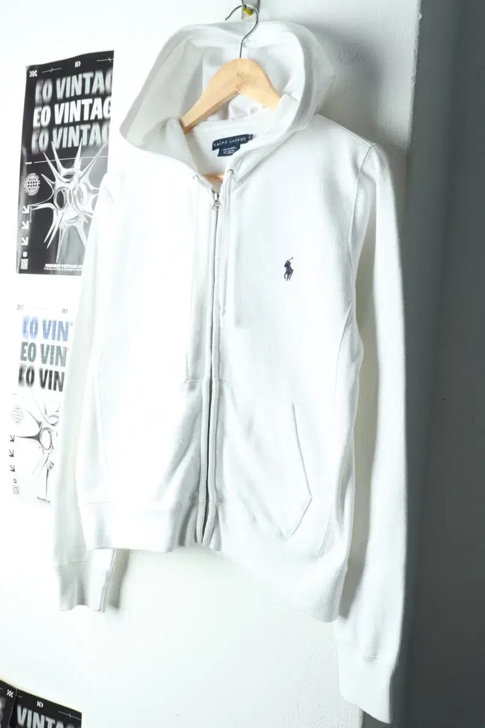 W(L) 폴로 랄프로렌 후드집업 화이트 포니 희귀 매물-1604F 상품이미지1