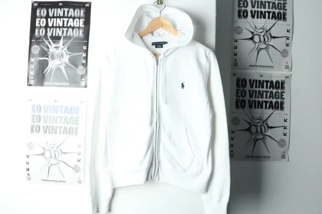 W(L) 폴로 랄프로렌 후드집업 화이트 포니 희귀 매물-1604F 상품이미지2