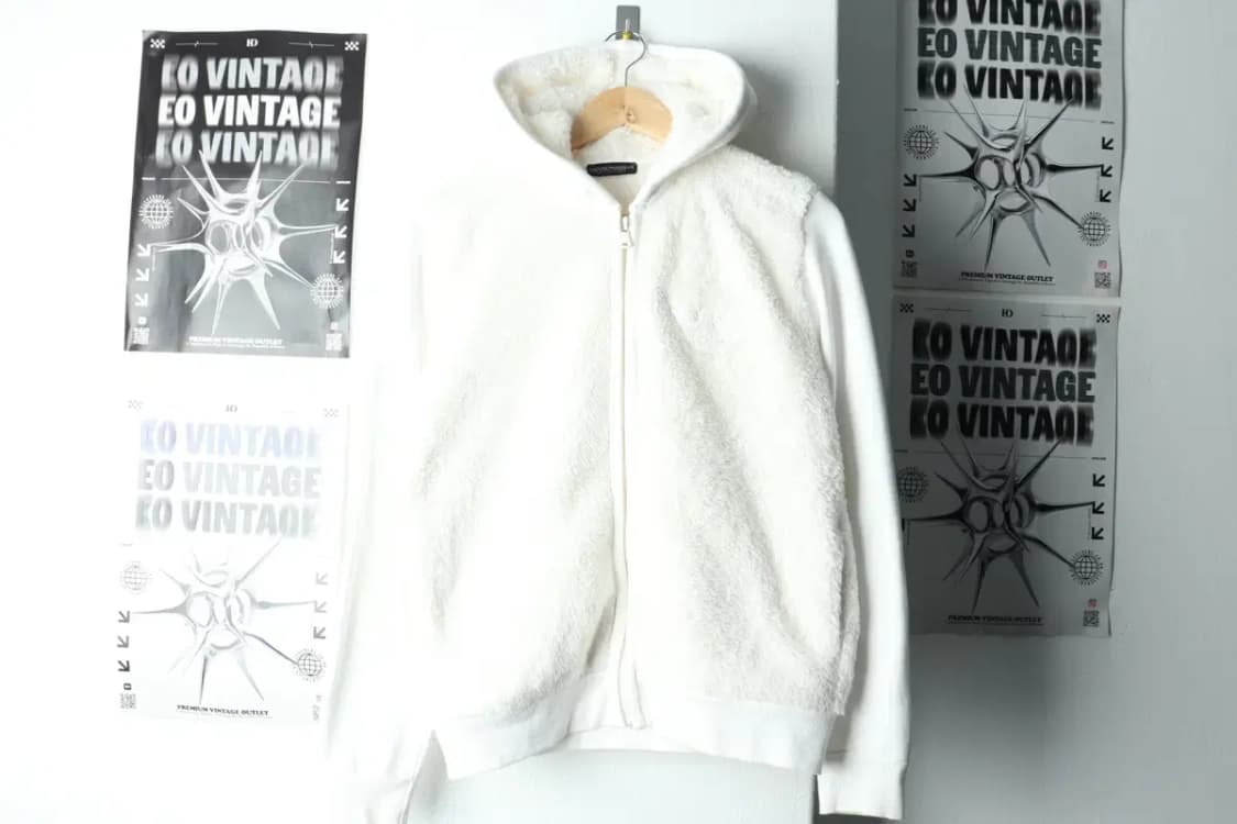 W(S) 아르마니 후드집업 후리스 화이트 키치-16050 상품이미지2