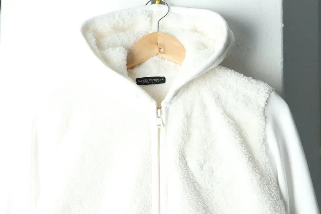 W(S) 아르마니 후드집업 후리스 화이트 키치-16050 상품이미지3