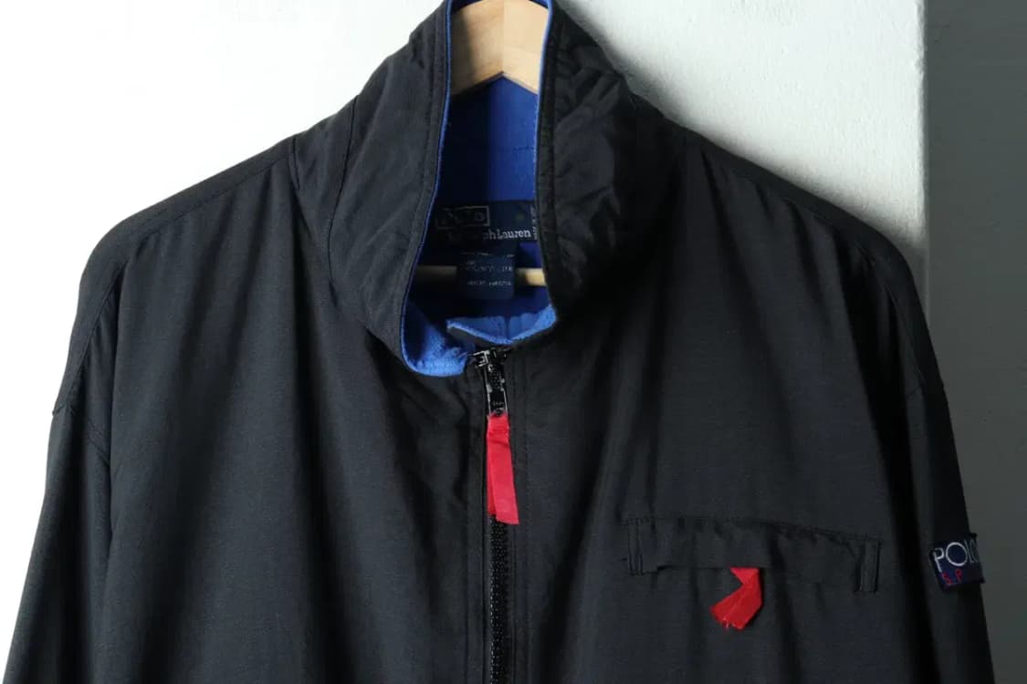 (XL) 폴로 랄프로렌 집업 바람막이 점퍼자켓 90년대 블랙-16053 상품이미지3