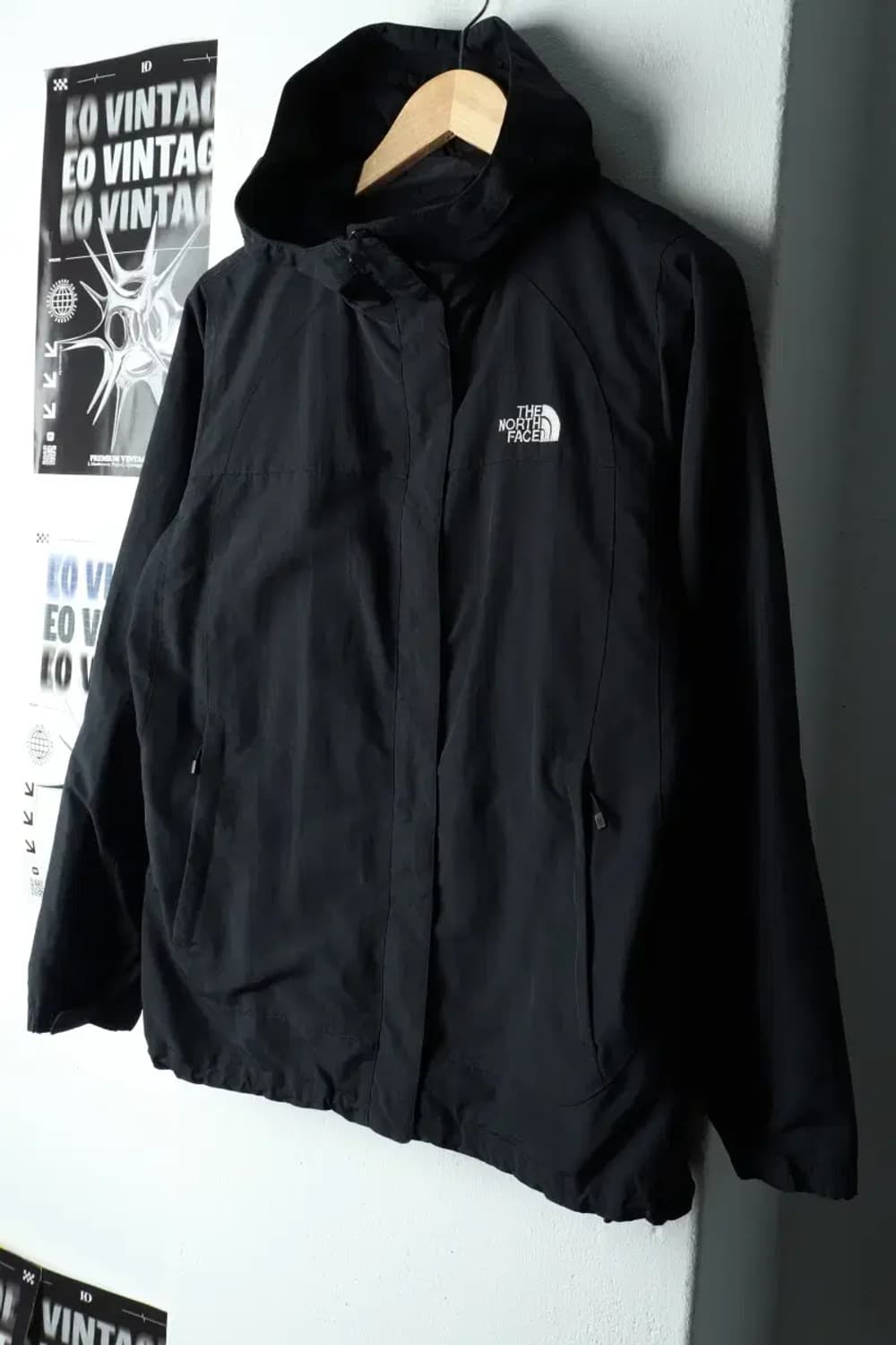 W(XL) 노스페이스 집업 바람막이 점퍼자켓 블랙 올드스쿨-16054 상품이미지1