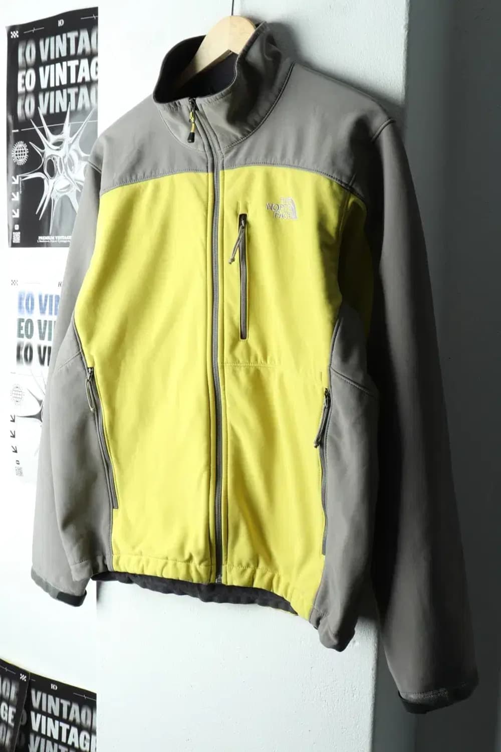 (M-L) 노스페이스 집업 바람막이 점퍼자켓 나그랑 노랑 기모-16055 상품이미지1