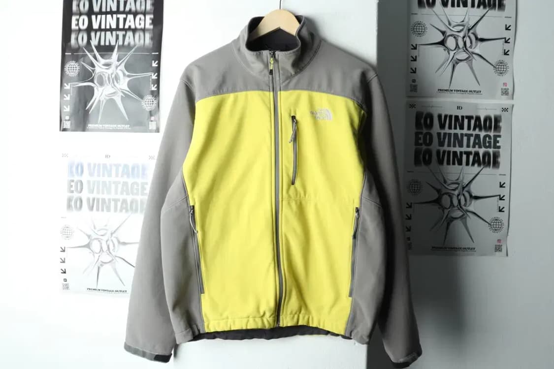 (M-L) 노스페이스 집업 바람막이 점퍼자켓 나그랑 노랑 기모-16055 상품이미지2