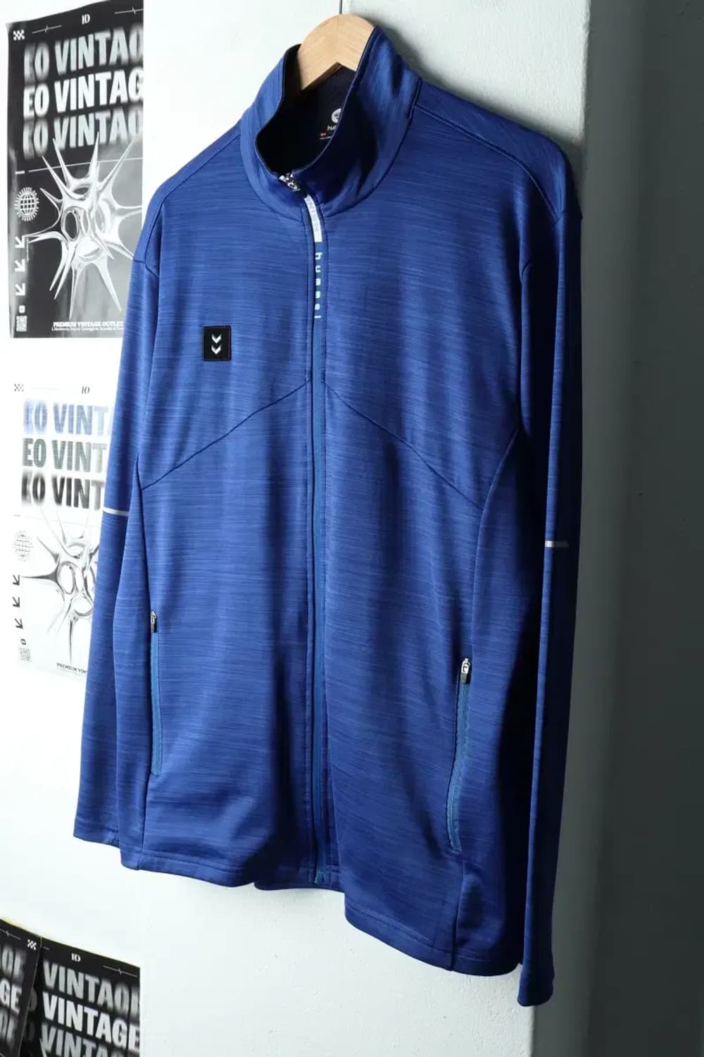 (3XL) 험멜 집업져지 트랙탑 빅사이즈 블루-16056 상품이미지1